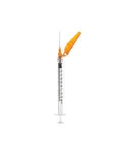 1 mL DropSafe Syringe with Safety Needle, 25G, 1 In. Needle