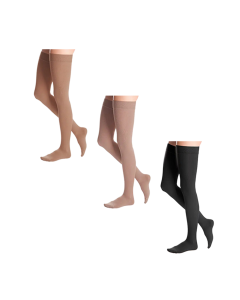 Medi Duomed Advantage Thigh High Closed Toe in Almond