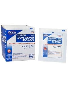 Dukal 7224 Clinisorb 2 x 2 Inch Non-Woven Sponges 4 Ply