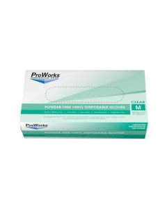 ProWorks Vinyl Clear Powder Free Gloves