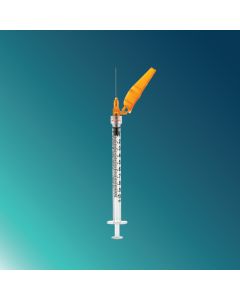 1 mL DropSafe Syringe with Safety Needle, 25G, 1 In. Needle