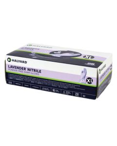 Halyard Lavender Nitrile Exam Gloves Textured Fingertips Powder Free - NonSterile