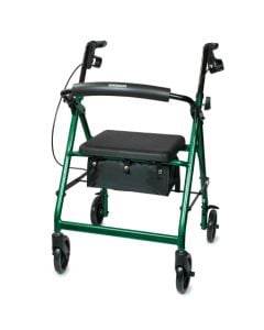 McKesson 4 Wheel Aluminum Frame Folding Rollator