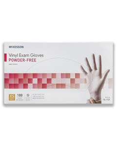 Mckesson Clear Vinyl Smooth Exam Gloves Powder Free - NonSterile