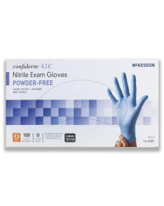 Medi-Pak Performance Nitrile Exam Gloves Fully Textured Blue Powder Free - NonSterile