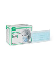Medline ASTM Level 1 Surgical Face Mask, Blue Polypropylene - NON27377