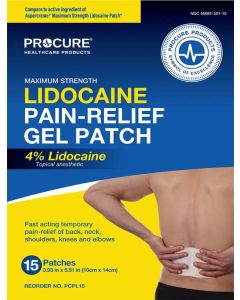 ProCure Lidocaine Pain-Relief Gel Patch, Maximum Strength