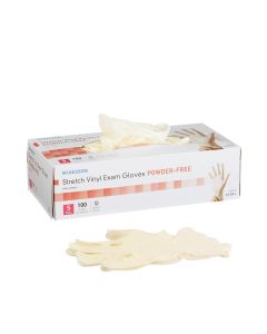 McKesson Stretch Vinyl Exam Gloves - Small