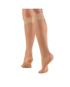 TRUFORM Women's Lites Knee High Support Stockings 8-15 mmHg, Closed Toe