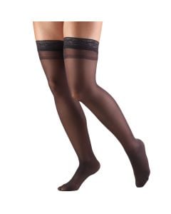 TRUFORM Women's Lites Thigh High Support Stockings 8-15 mmHg