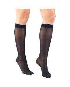 TRUFORM Women's Lites Knee High Support Stockings 15-20 mmHg, Closed Toe