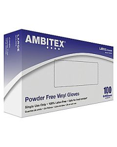 Tradex Ambitex V5201 Series Latex Free Clear Vinyl Gloves