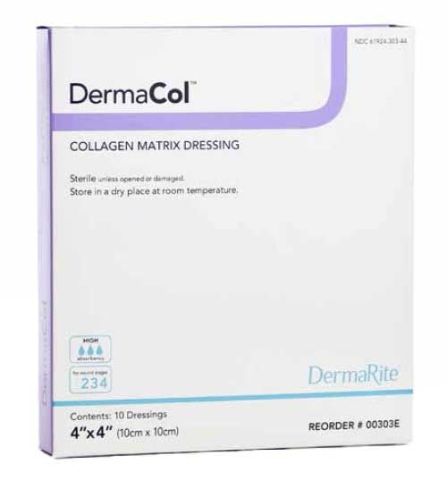 Dermarite DermaCol Collagen Matrix Dressing, 2 or 4 Inch