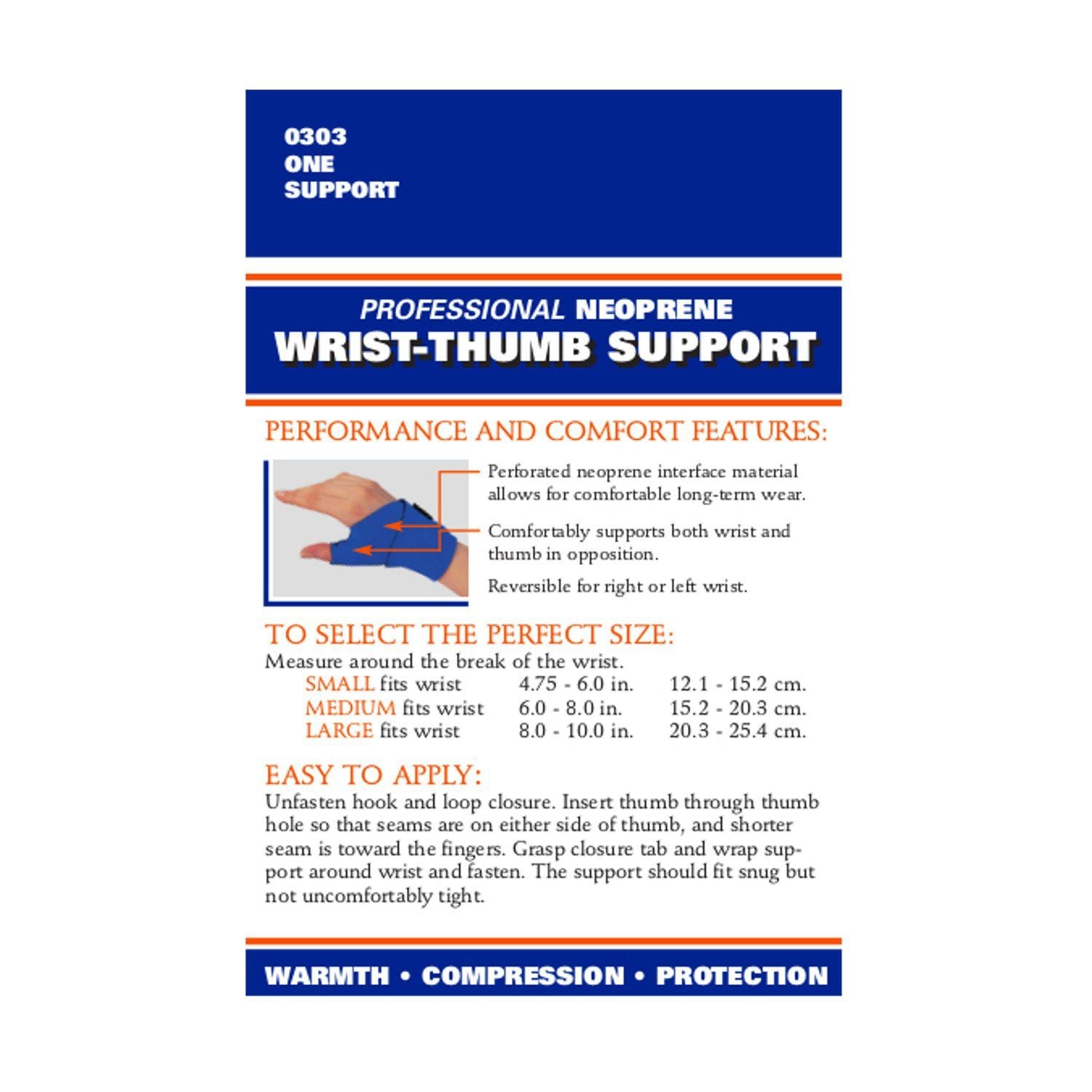 Image 3 of Neoprene Wrist-Thumb Support