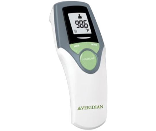 Touch-Free Thermometer with 30-Memory Recall, Backlit Display