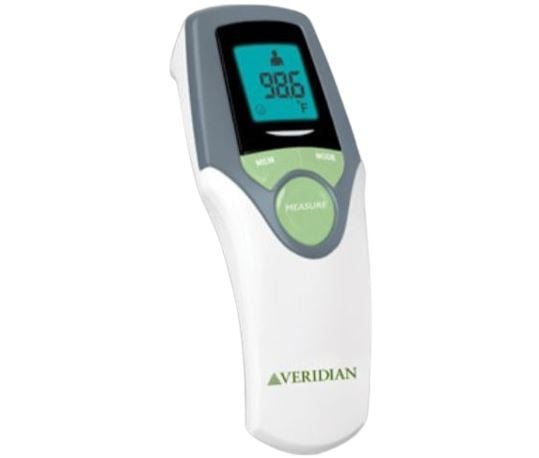 Touch-Free Thermometer with 30-Memory Recall - Blue Backlit Display