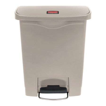 Rubbermaid Slim Jim 8 Gal Front Step-on Trash Can