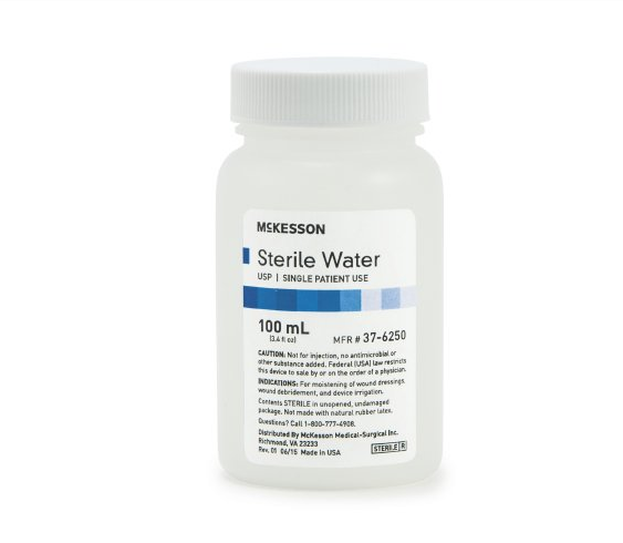 Mckesson Sterile Water 100 mL