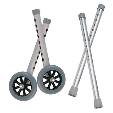 Image 1 of Drive Deluxe Extended Height 5&quot; Walker Wheels and Legs Combo Pack