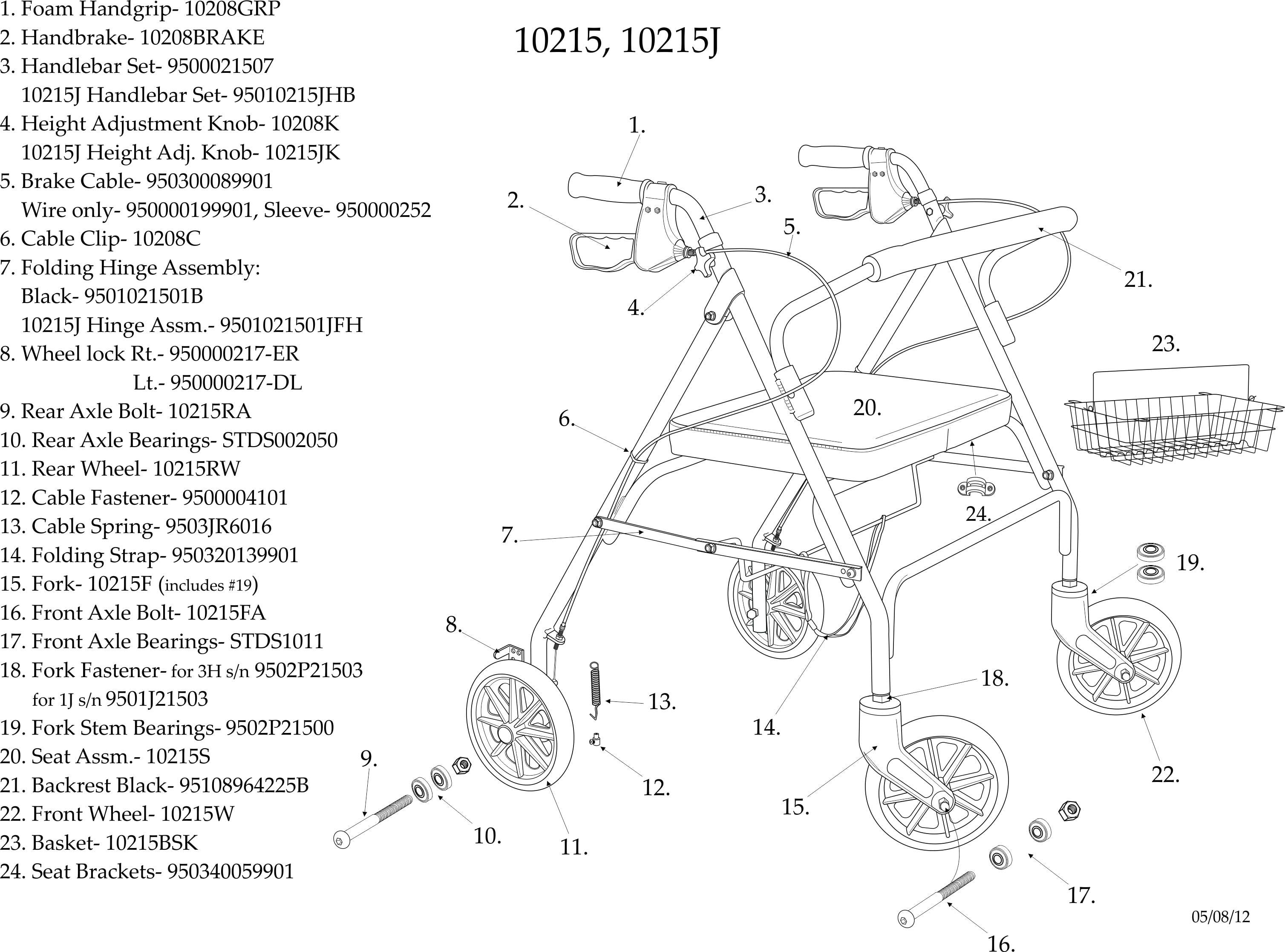 Image 12 of Go-Lite Bariatric Steel Rollator by Drive