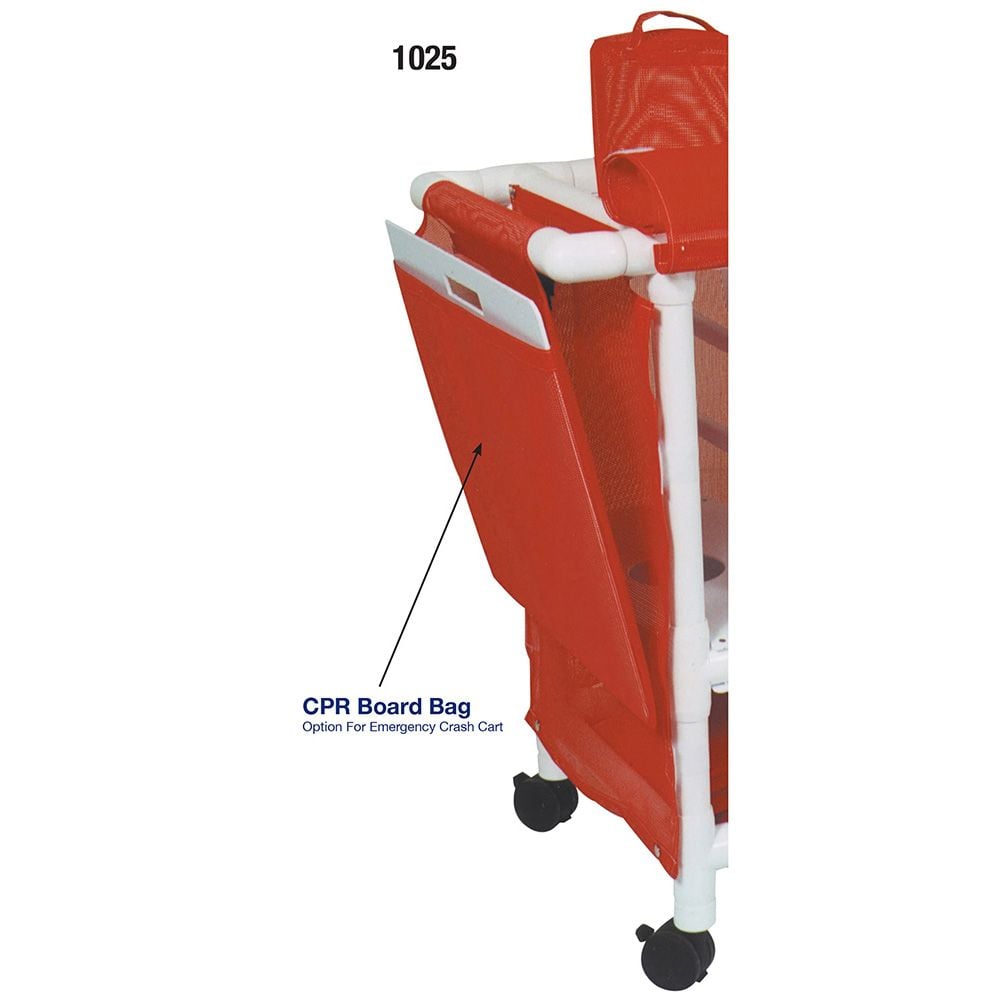 CPR Board and Bag on Crash Cart