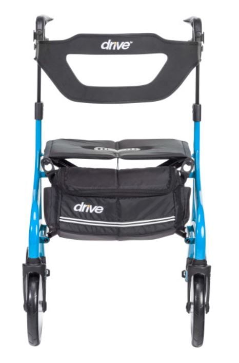 Front of Blue Rollator