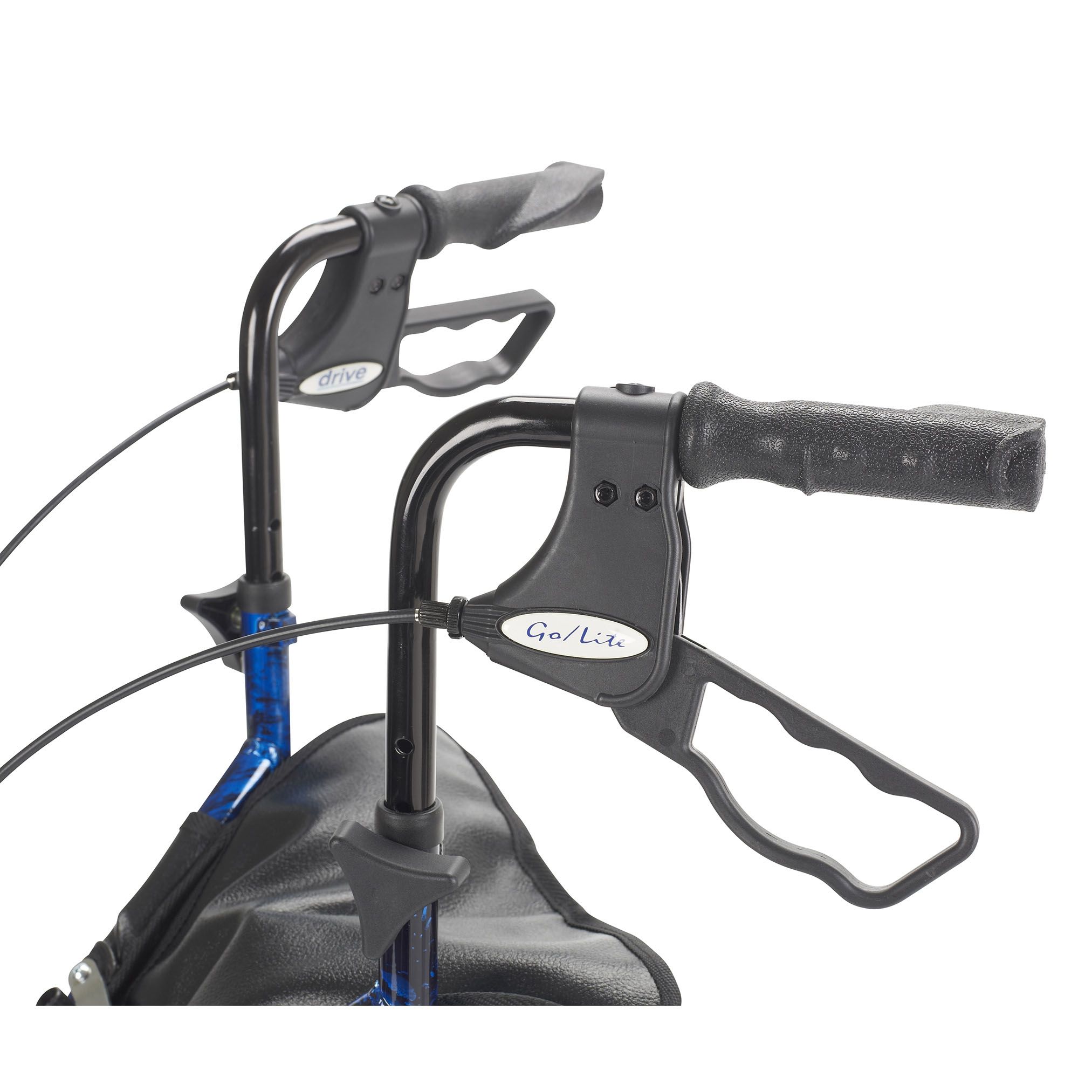 Drive Deluxe 3 Wheel Aluminum Rollator - 10289BL & 10289RD