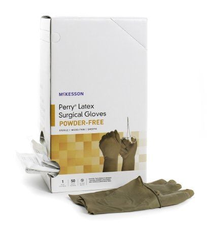 McKesson Perry Powder-Free Sterile Latex Surgical Gloves