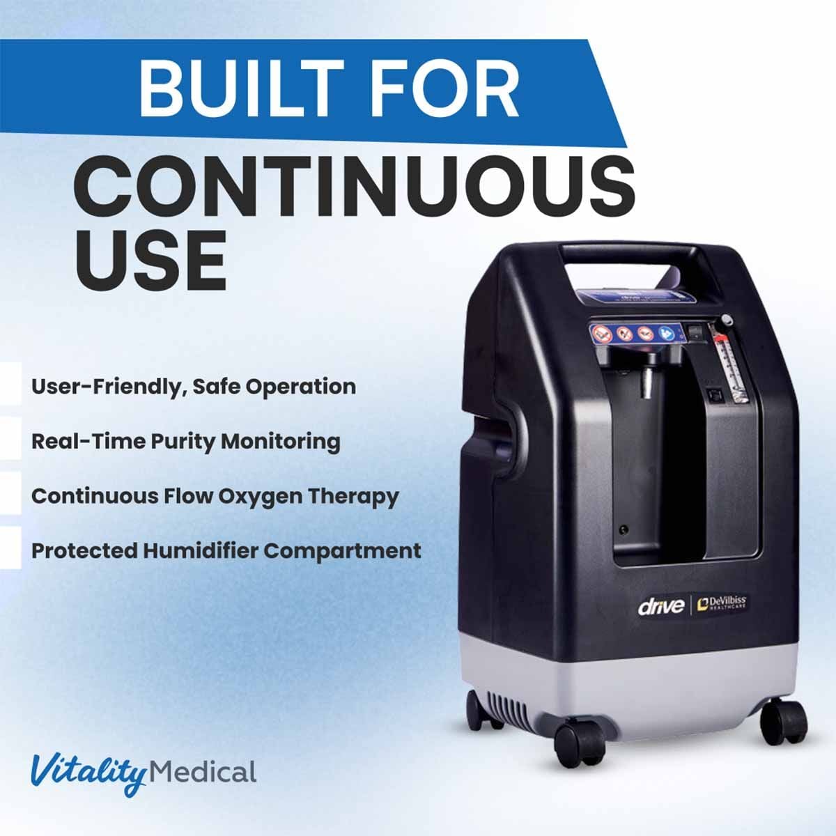 Image 1 of Drive DeVilbiss 10L Oxygen Concentrator - 1025DS