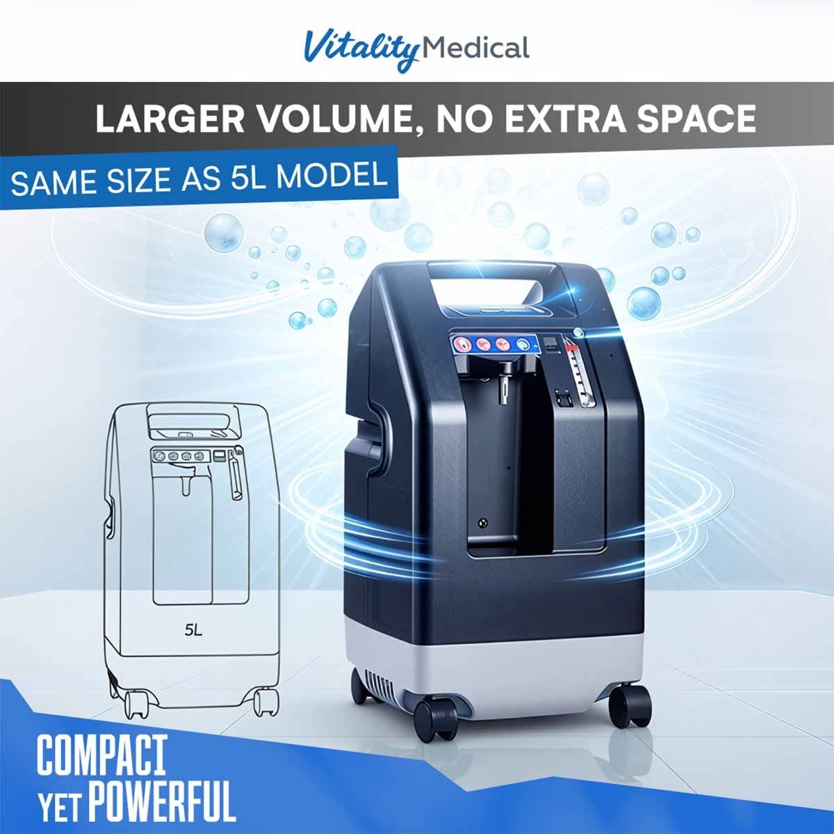 Image 4 of Drive DeVilbiss 10L Oxygen Concentrator - 1025DS