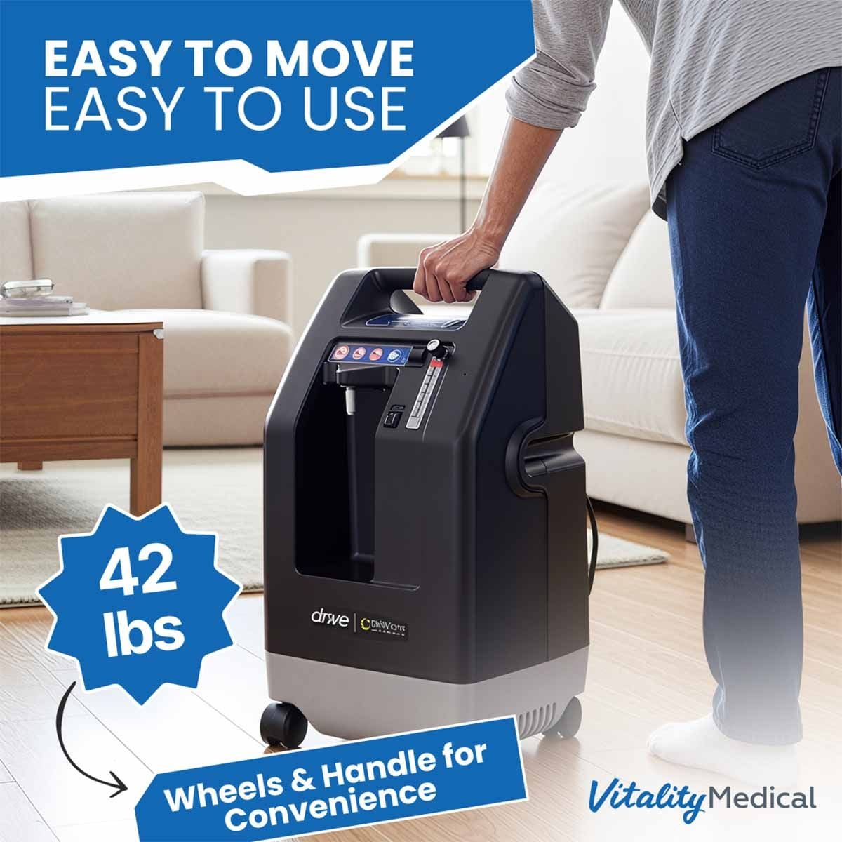 Image 8 of Drive DeVilbiss 10L Oxygen Concentrator - 1025DS