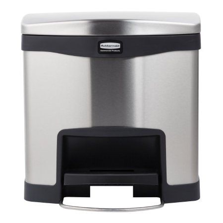 Rubbermaid Slim Jim 4 Gal Stainless Steel Trash Can - 1901982