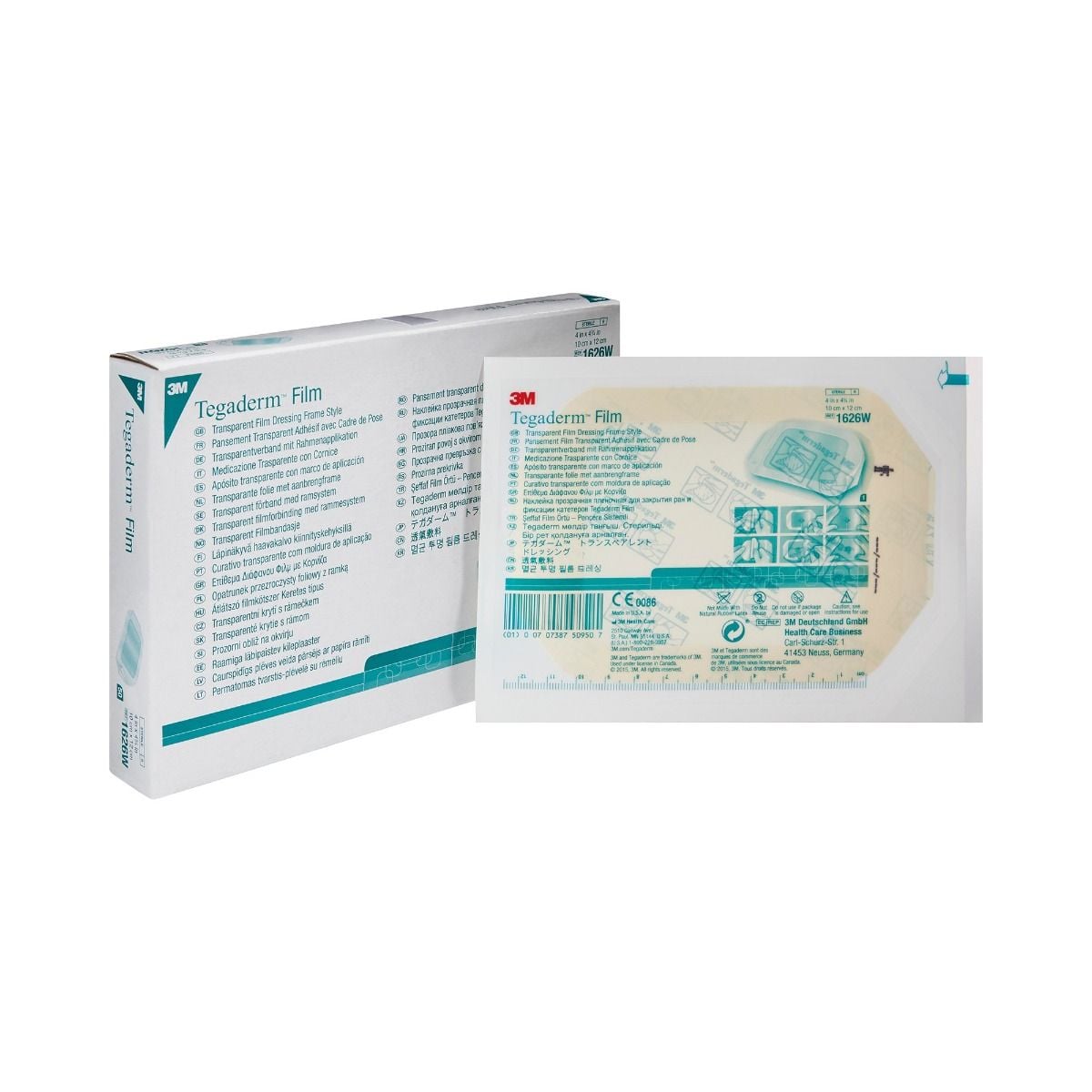 3M 1626W Tegaderm Transparent Film Dressing | 4 x 4-3/4 | Vitality Medical