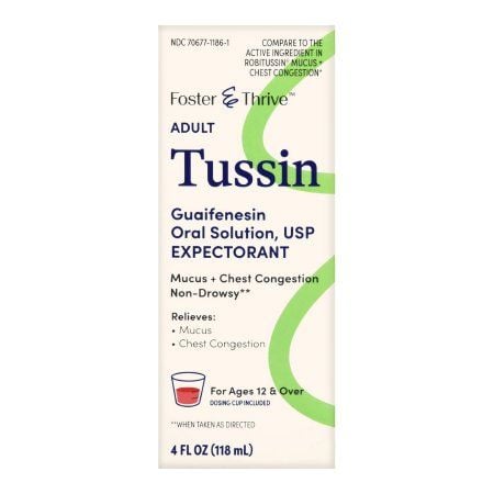 Foster & Thrive Tussin Guaifenesin Oral Solution