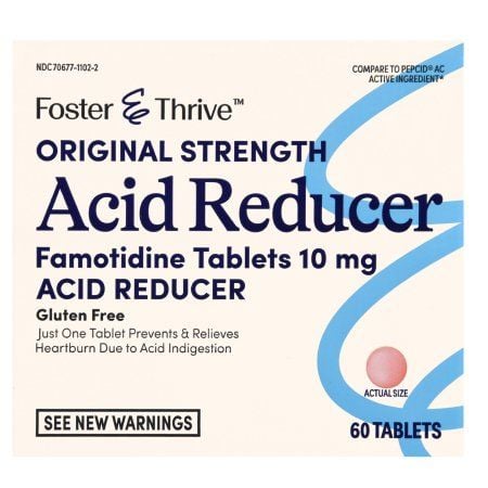 Foster & Thrive Acid Reducer - Famotidine Tablets