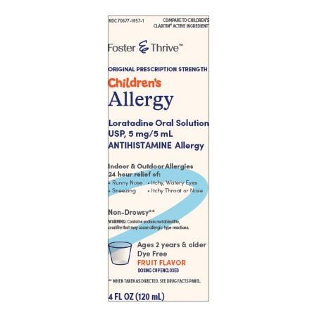Foster & Thrive Children's Allergy Relief Antihistamine Syrup
