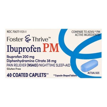 Foster & Thrive Ibuprofen PM - Nightime Pain / Allergy Relief