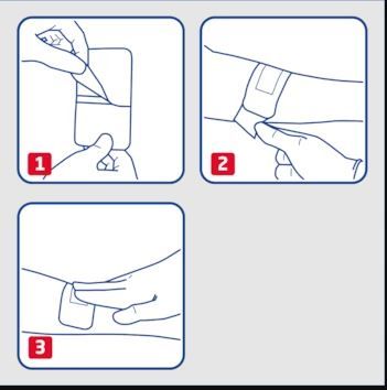 Leukoplast Elastic 1" x 3" Strip Bandage