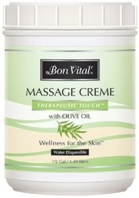 Theraputic Massage Cream, Half Gallon Jar