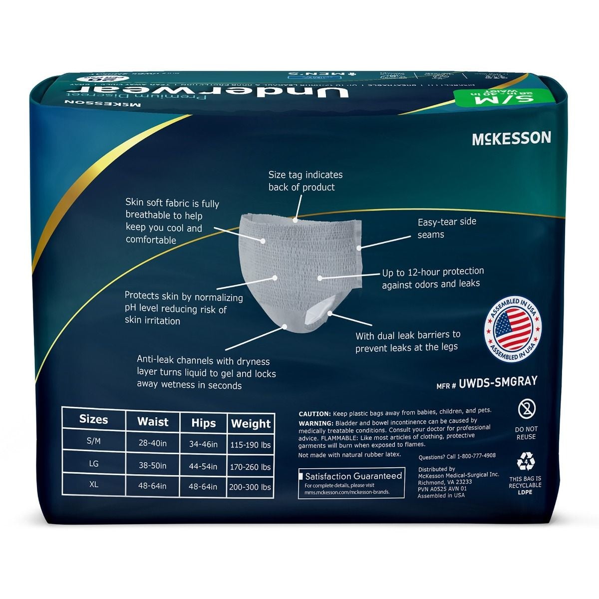 Back of packaging