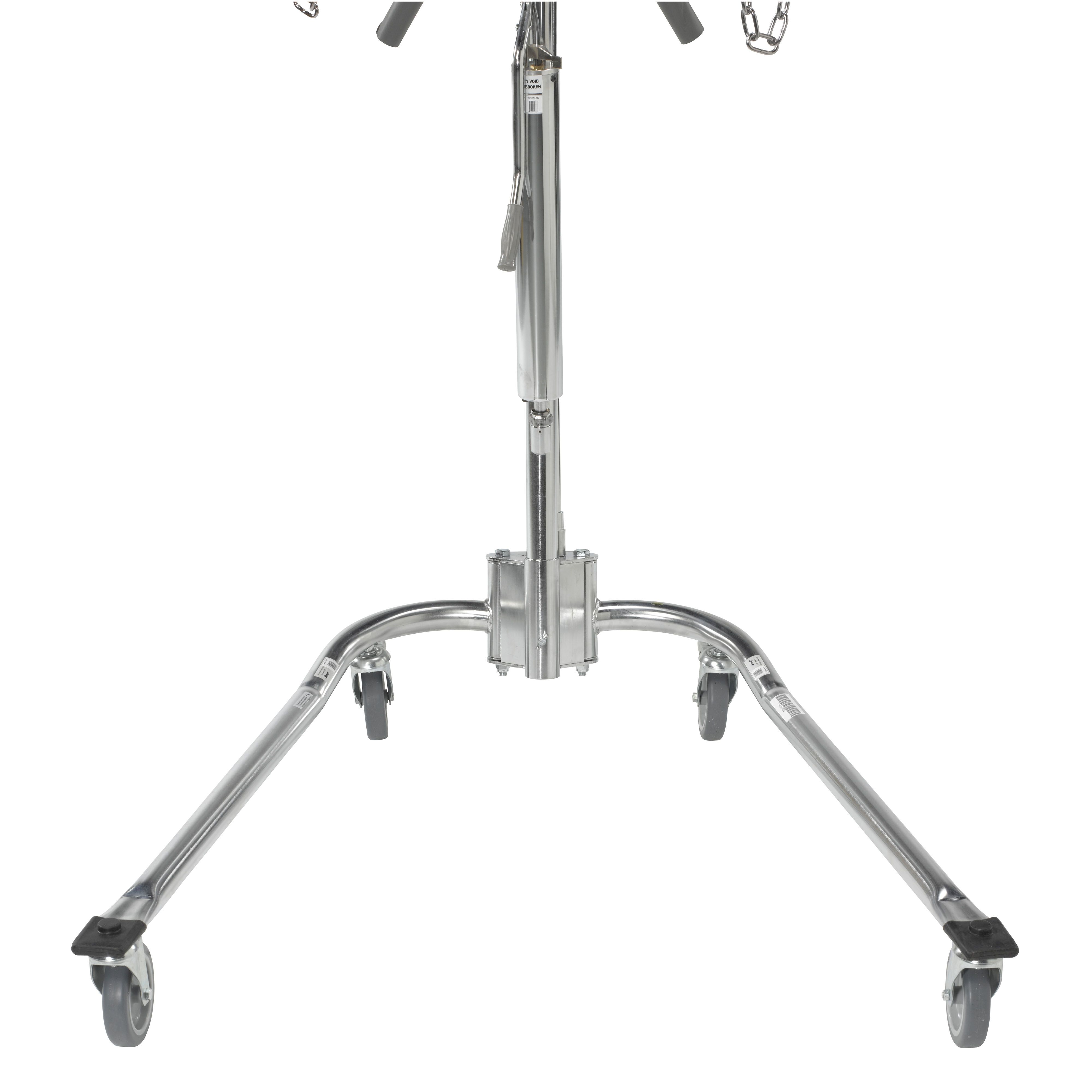 Image 15 of Manual Hydraulic Deluxe Chrome Plated Patient Lift with Six Point Cradle