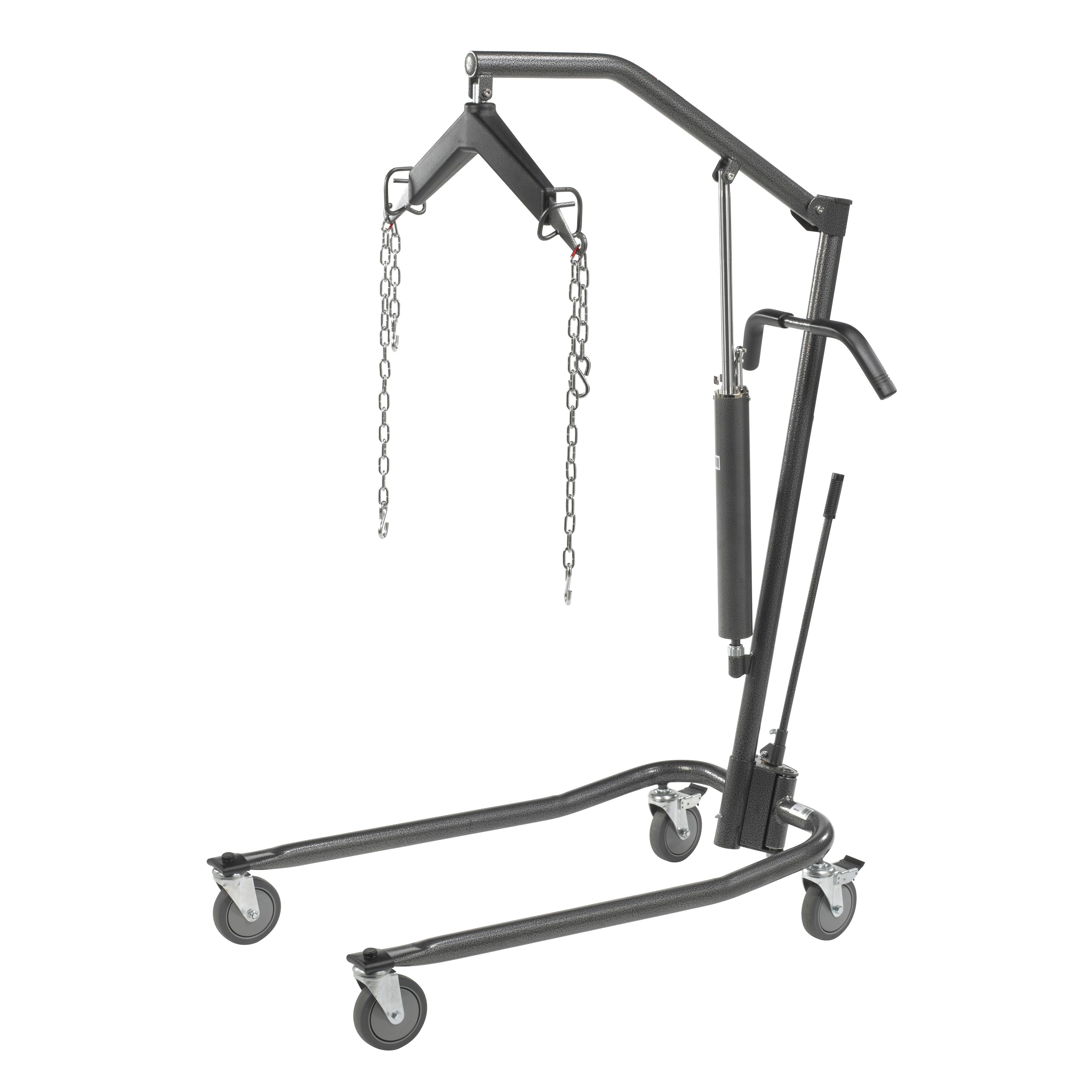 Image 27 of Manual Hydraulic Deluxe Chrome Plated Patient Lift with Six Point Cradle