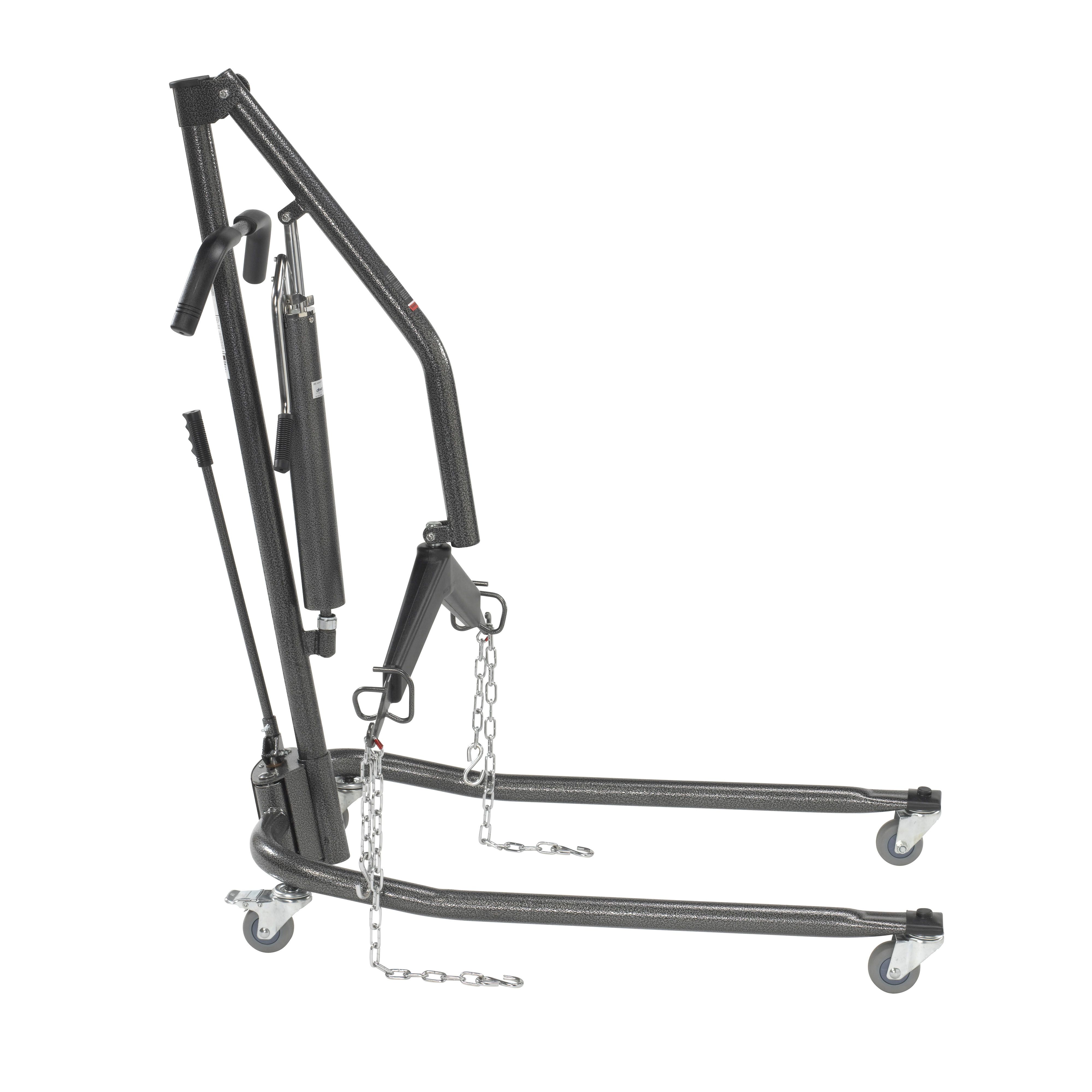 Image 31 of Manual Hydraulic Deluxe Chrome Plated Patient Lift with Six Point Cradle