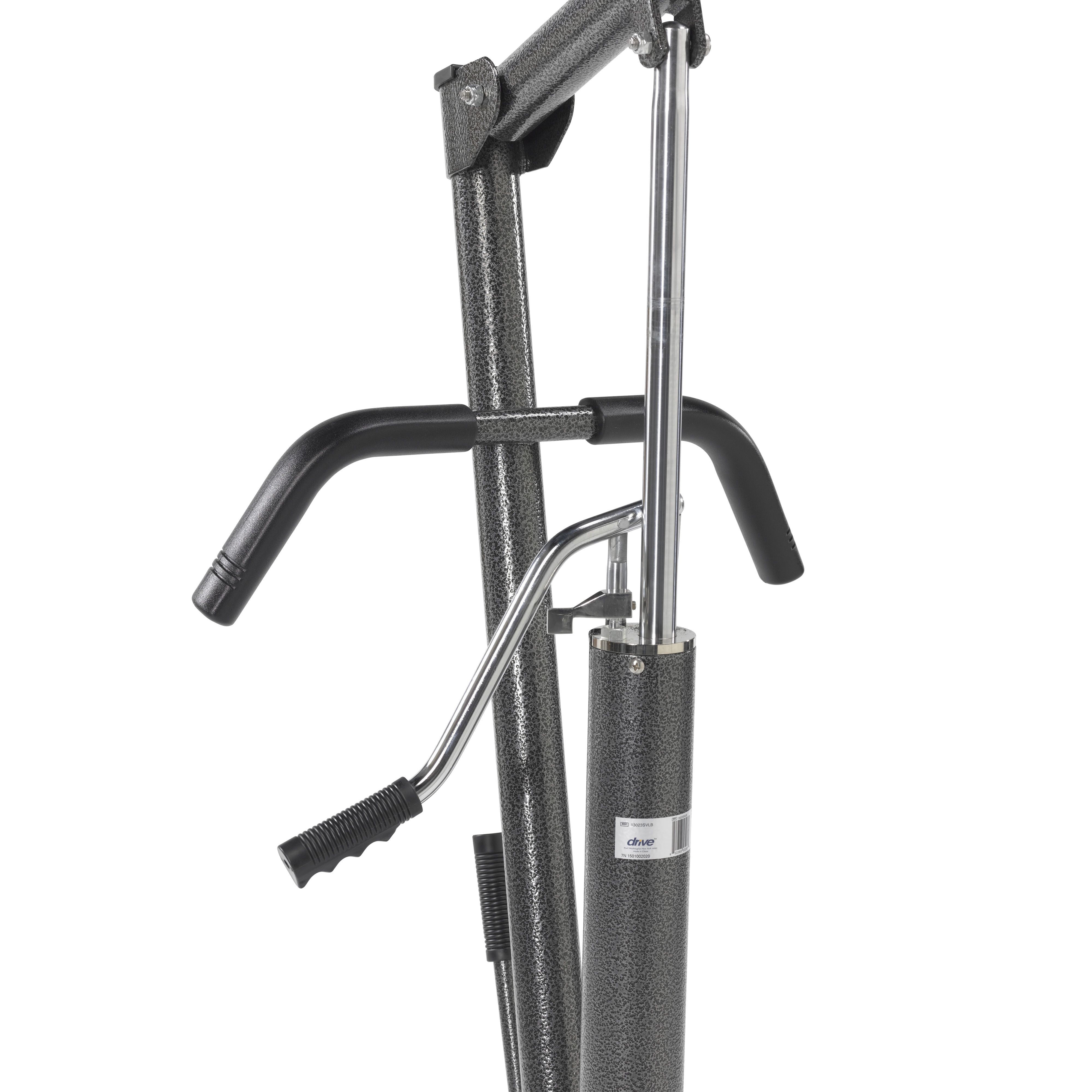 Image 33 of Manual Hydraulic Deluxe Chrome Plated Patient Lift with Six Point Cradle