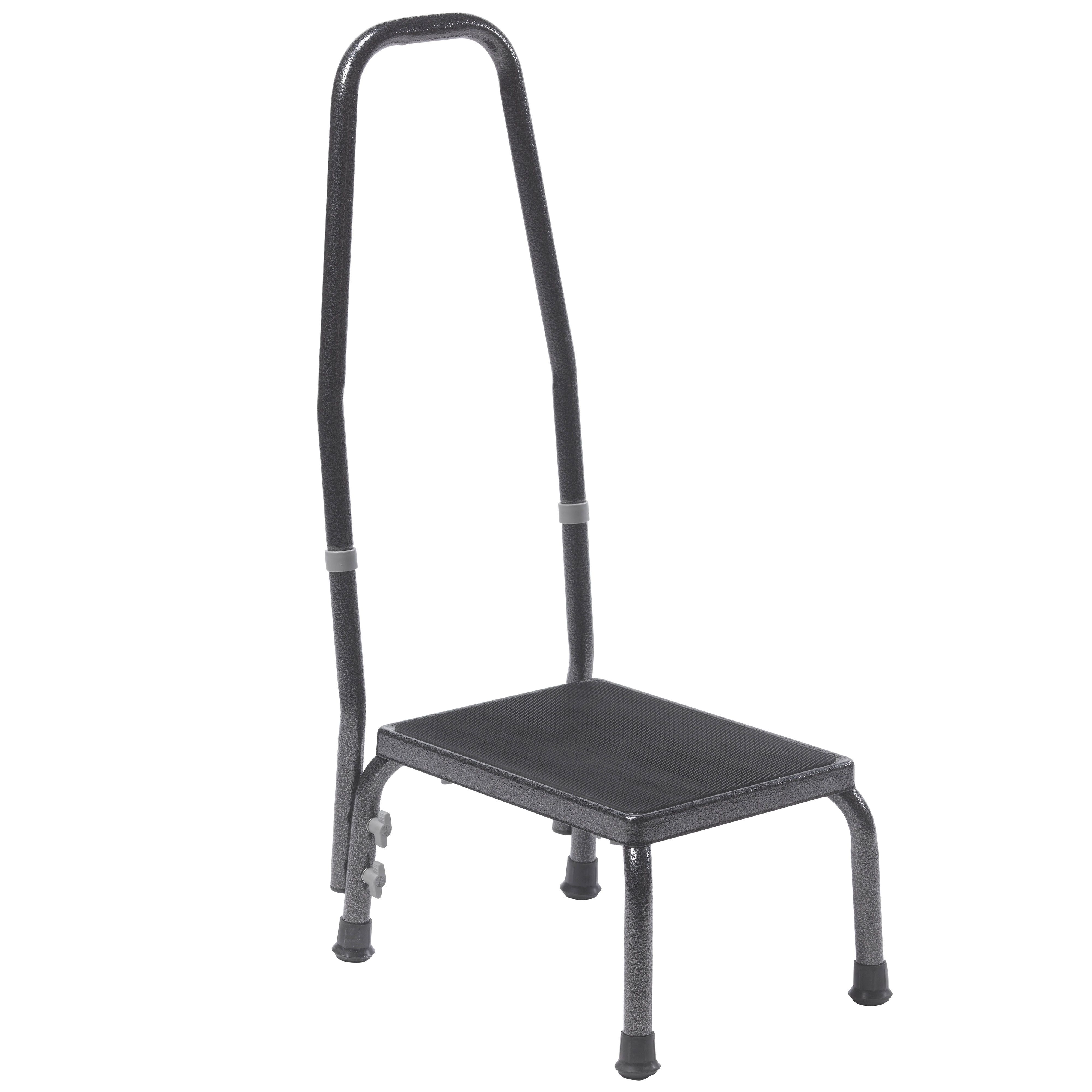 Image 7 of Drive Metal Footstool with Non Skid Rubber Platform