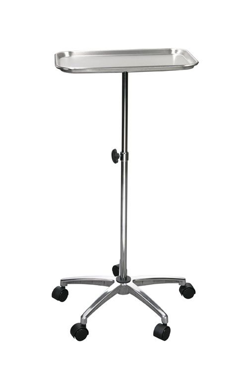 Image 1 of Mayo Instrument Tray Stand with Mobile Wheeled Caster Base