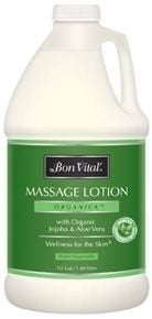 Organic Massage Lotion 1/2 Gallon Bottle