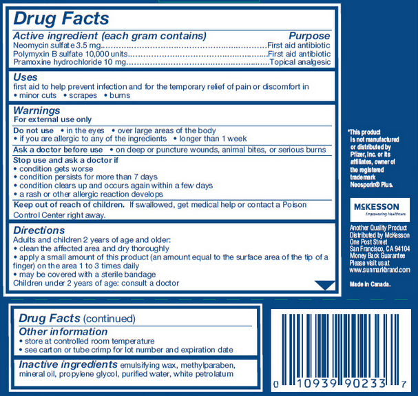 Sunmark Antibiotic Cream Label