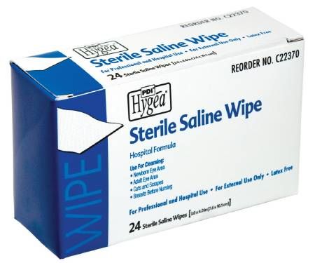 Image 1 of Sterile Saline Wipe