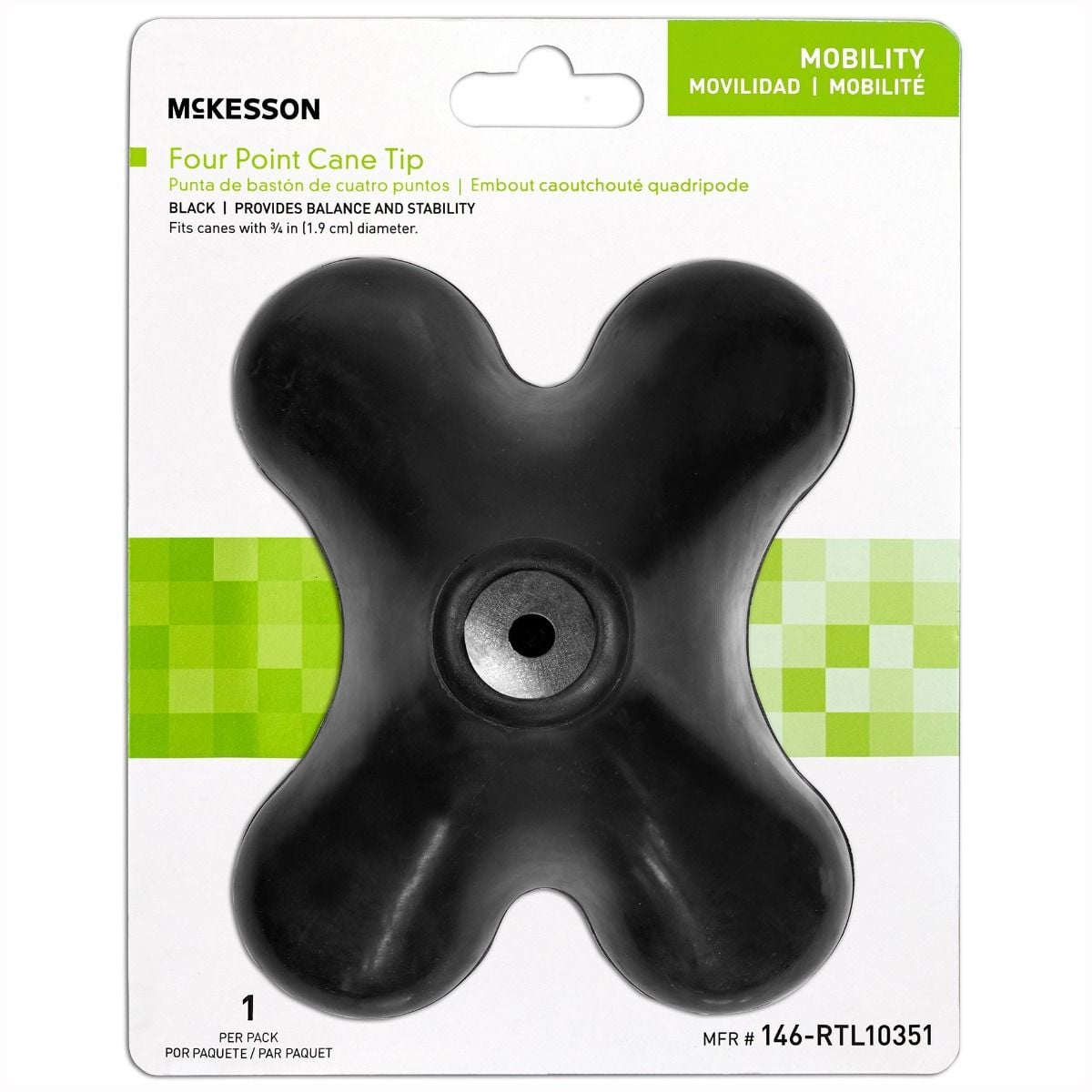 McKesson Four Point Cane Tip